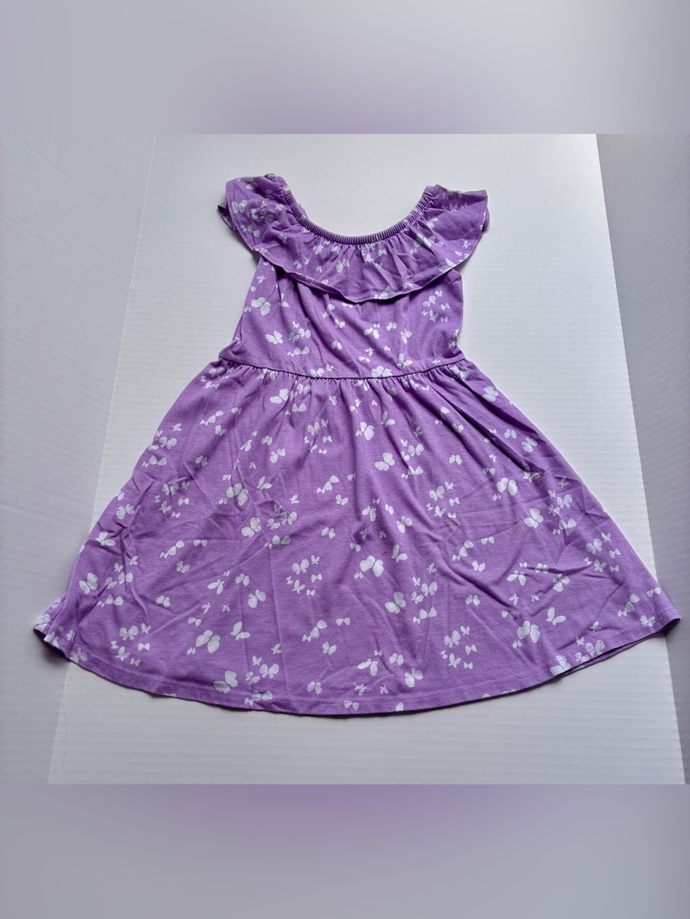 jumping beans Lavender Purple Butterfly Ruffle Dress